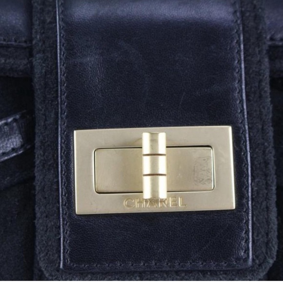 Authentic Chanel Black Suede Reissue Flag Flap - Picture 4 of 12